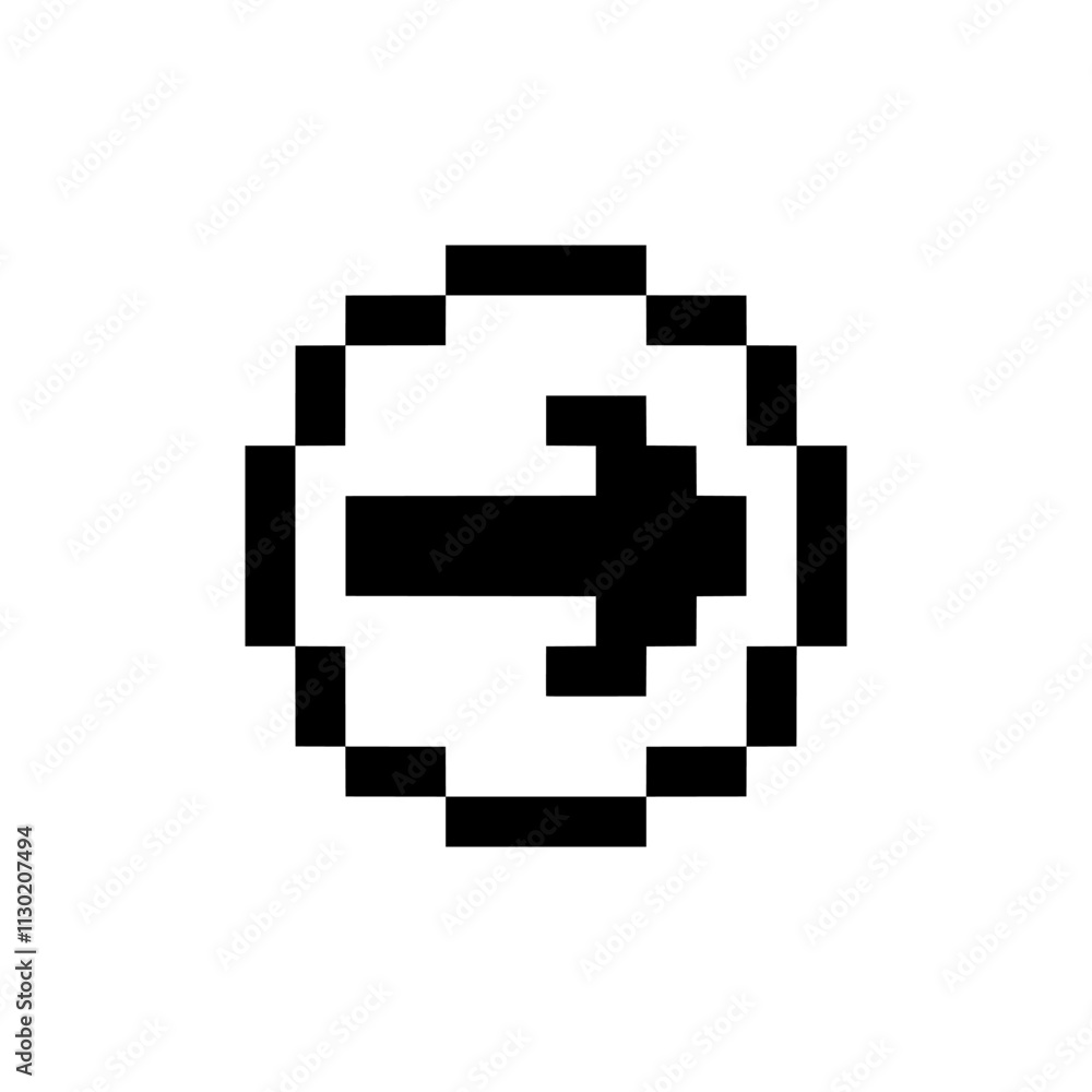 Fototapeta premium swap next button pixel art for your needs