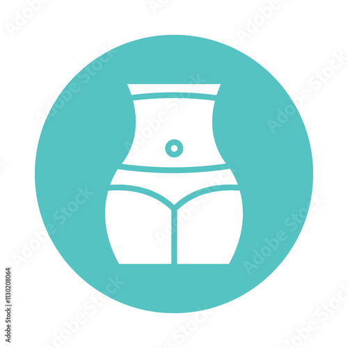 Weight loss Vector Gylph Icon.    Eps 10 File
