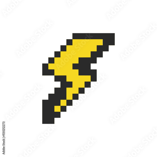 bright lightning pixel art for your needs