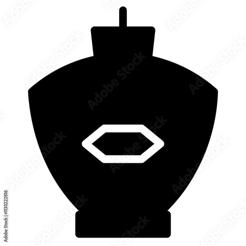 Ashes Cremation Death Glyph Icon