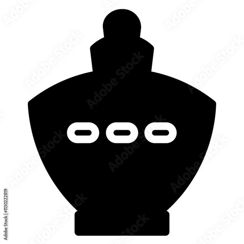 Ashes Cremation Death Glyph Icon