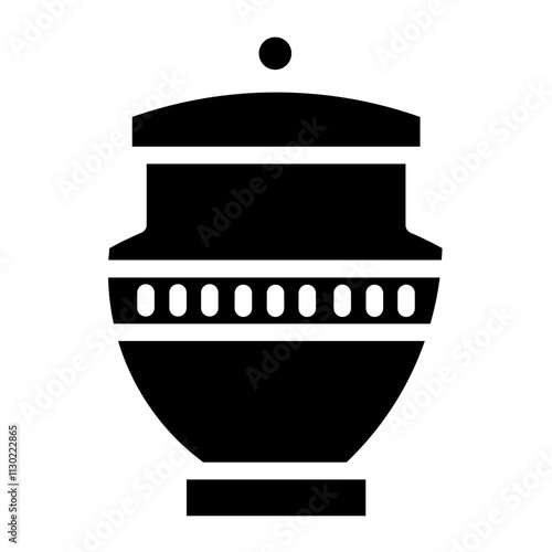 Ashes Cremation Death Glyph Icon