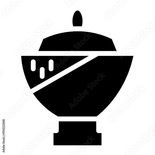 Ashes Cremation Death Glyph Icon