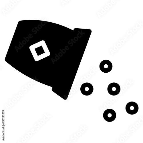 Ashes Cremation Death Glyph Icon