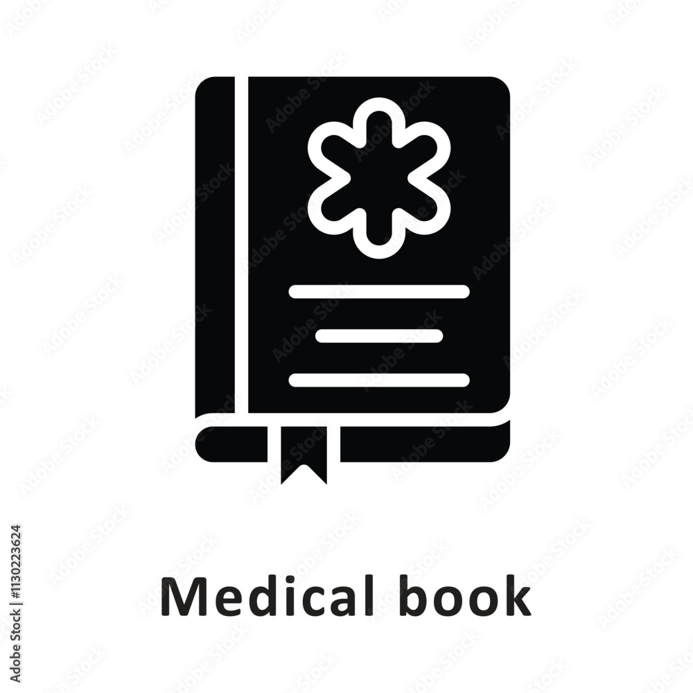 Medical Book Vector Gylph Icon. Eps 10 File Medical Book Vector Gylph Icon. Eps 10 File