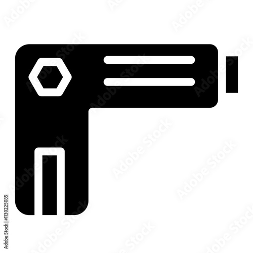 Crime Gun Weapons Glyph Icon