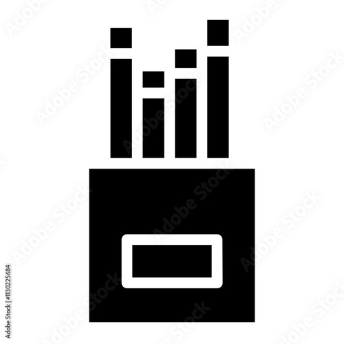 Smoke Tobacco Toxic Glyph Icon
