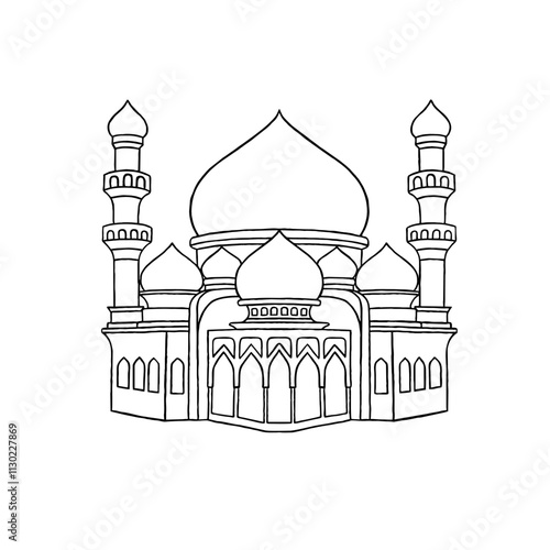 Mosque Outline Design 