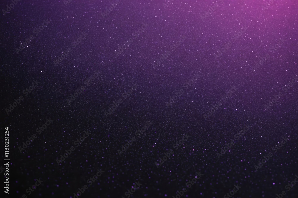 Fototapeta premium purple colorful gradient grainy background, illuminated spot on black, noise texture effect. Full framed flat lay.
