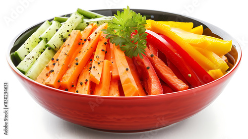 vegetables isolated on white background