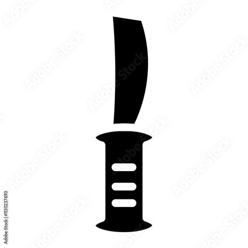 Blade Dagger Knife Glyph Icon