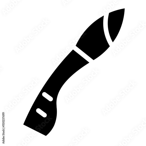 Blade Dagger Knife Glyph Icon