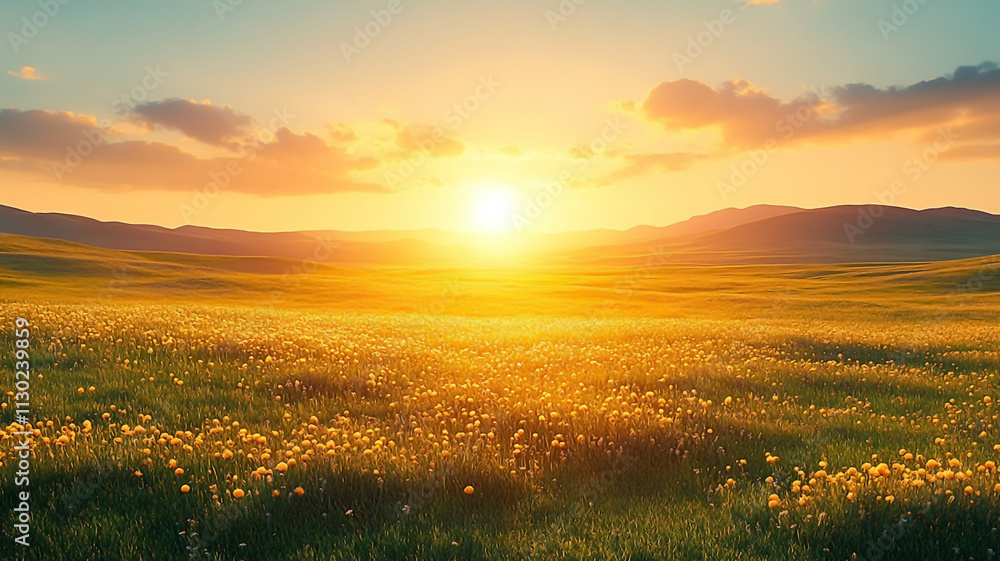 Fototapeta premium New hope with Bright future. Motivation background. 