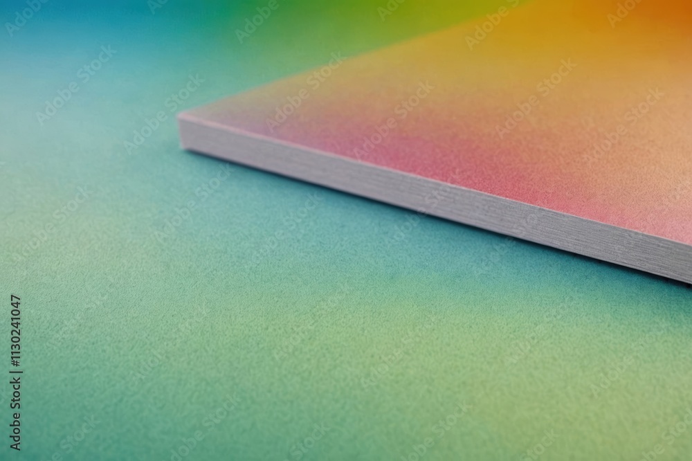 Fototapeta premium honeydew colorful gradient background. Full framed close up flat lay uniform cardboard texture.