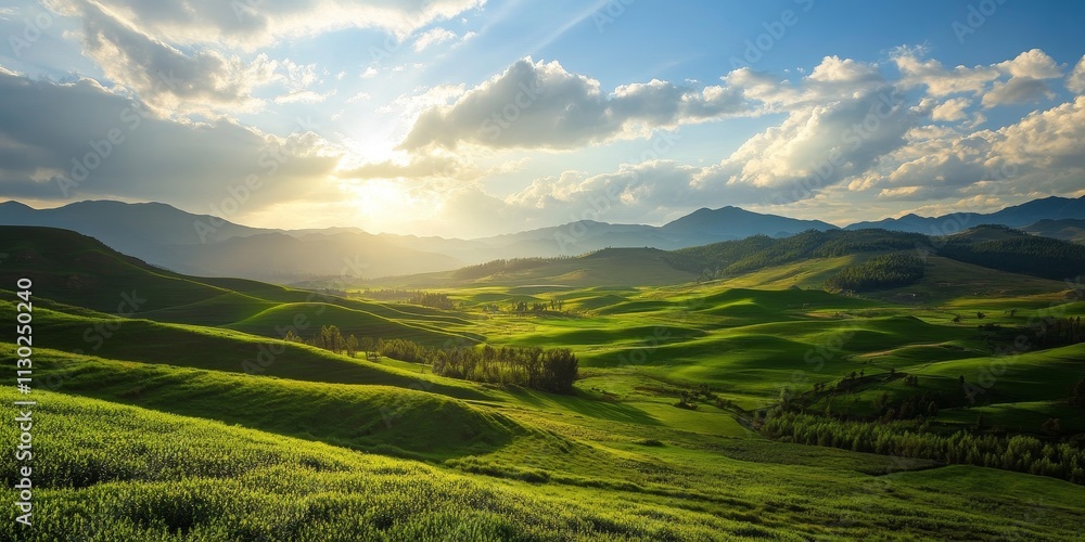 Obraz premium Breathtaking natural scenery of a plateau valley showcases stunning landscapes, including unique flora and fauna, highlighting the beauty of the plateau valley environment.