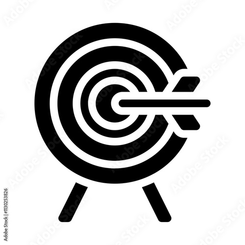 Archery Solid Icon