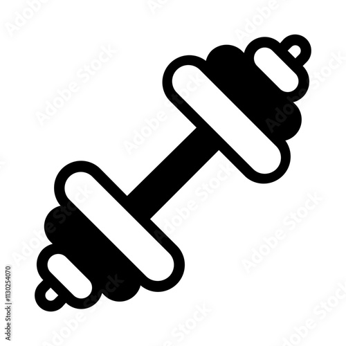 Dumbbell Glyph Icon