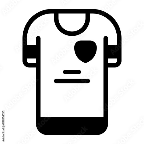Football Jersey Glyph Icon