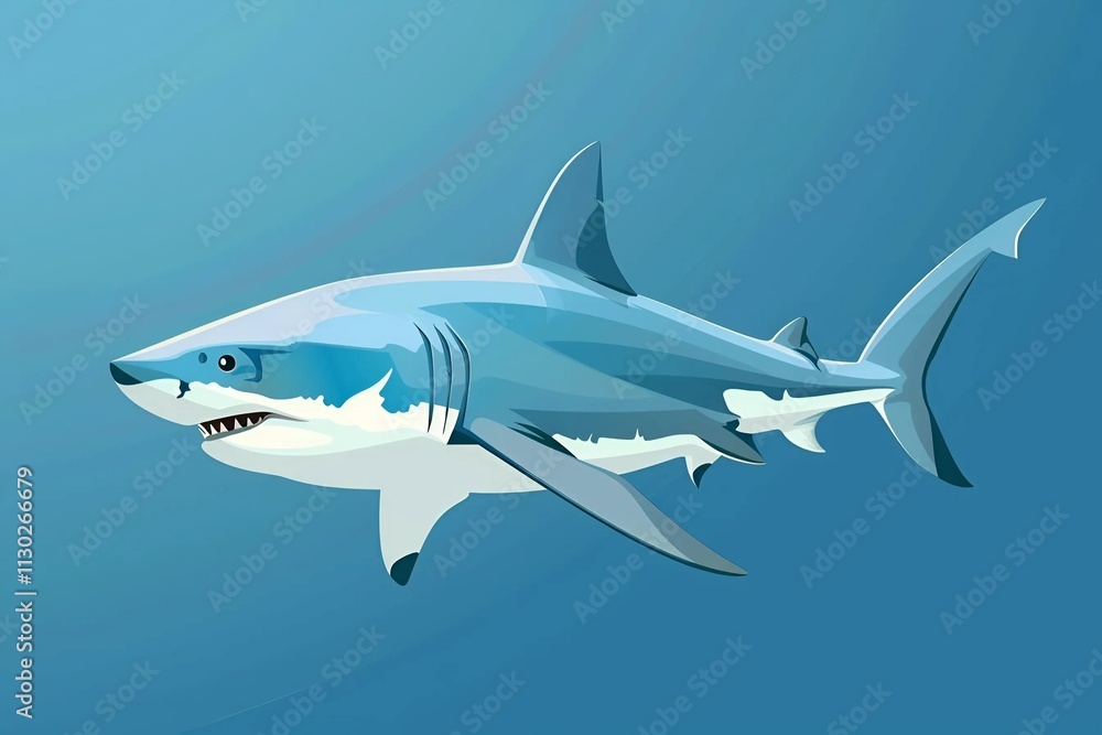 Fototapeta premium shark in the water