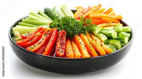 vegetables isolated on white background