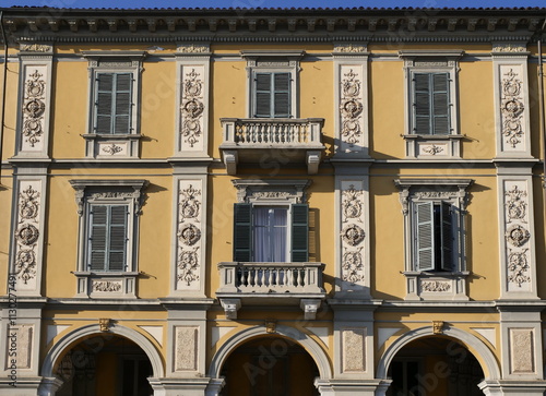 Historic palace in Alessandria, Piedmont, Italy photo