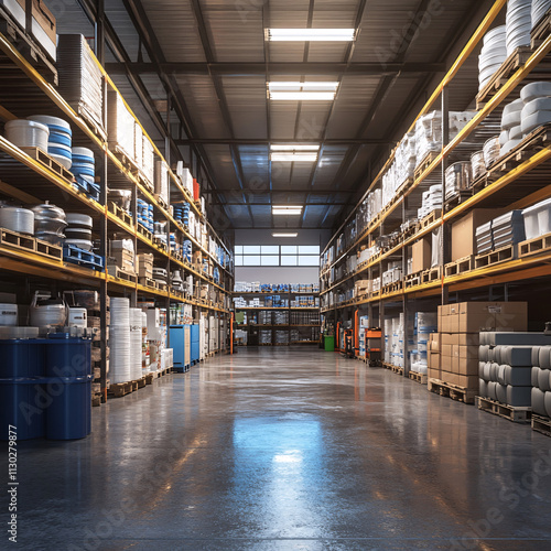 Wallpaper Mural Warehouse, Store warehouse, Logistics center, Logistic warehouse, warehouse interior with shelves, pallets and boxes
 Torontodigital.ca