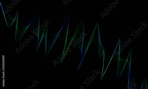 Fotografie Translucent vibrant  smoke whiffs and swirls of aromatic colorful incense