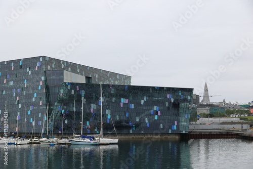 Reykjavík skyline with the Harpa concert hall-Iceland 