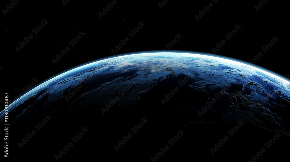 Fototapeta premium Planet Earth view from outer space