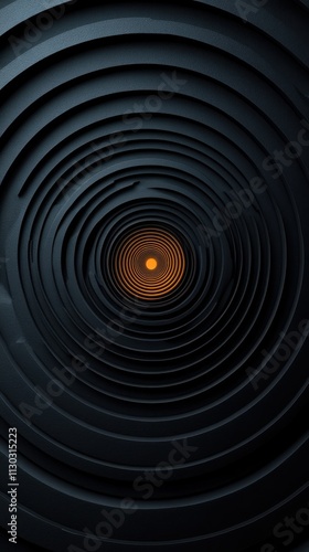 Wallpaper Mural A mesmerizing spiral pattern leading to a glowing center, evoking depth and intrigue. Torontodigital.ca