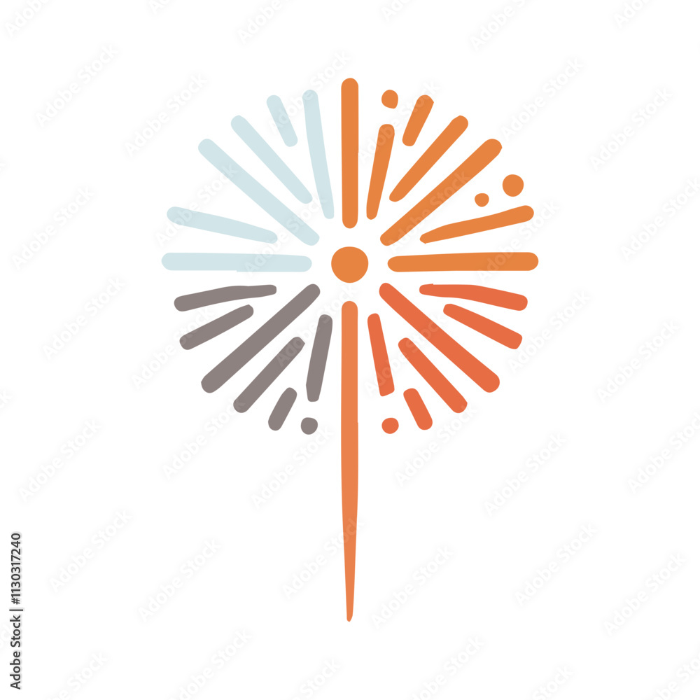 Obraz premium Colorful fireworks Explosion