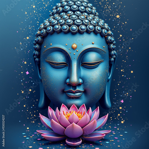buddha statue in the night
