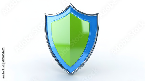 Free Download Shield depicting protection. shield 3d icon. Protection, defense and security concept symbol: blue and yellow shield on isolated on white background - GFXLoad