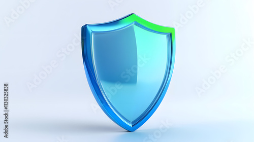 Free Download Shield depicting protection. shield 3d icon. Protection, defense and security concept symbol: blue and yellow shield on isolated on white background - GFXLoad