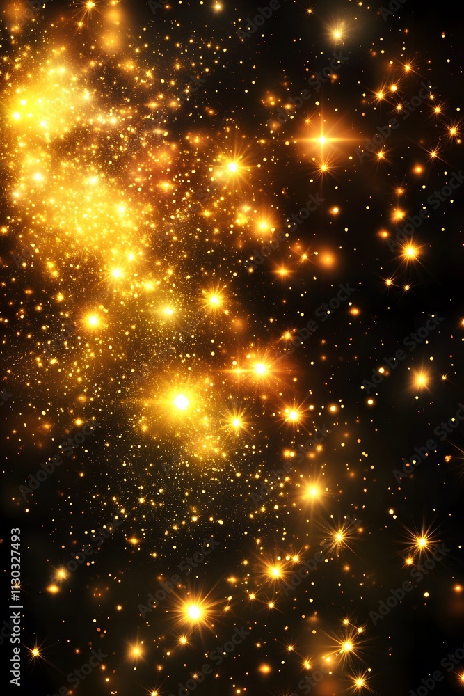 Fototapeta premium glitter and bokeh on a dark background