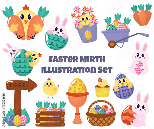 Easter Mirth Illustration Set