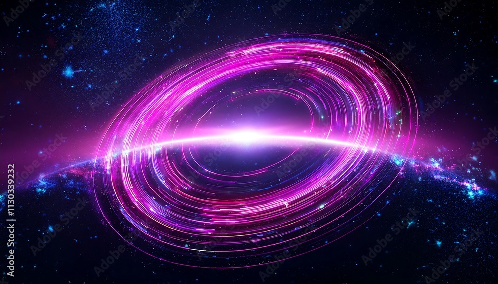 Obraz premium Abstract cosmic swirl with vibrant colors.