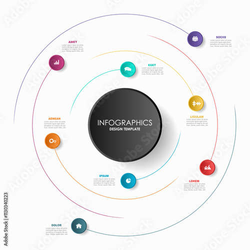 Infographic design template with place for your data. Vector illustration.