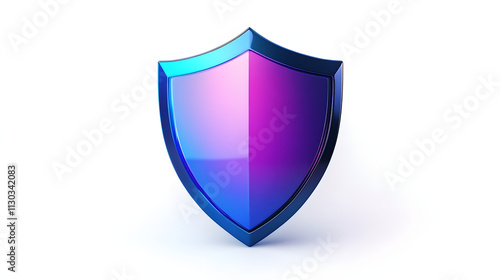 Free Download 
Shield depicting protection. shield 3d icon. Protection, defense and security concept symbol: blue and purple shield on isolated on white background - GFXLoad