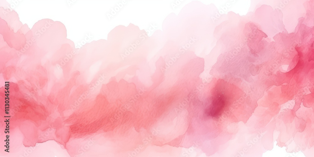 Fototapeta premium Soft Pink Watercolor Cloud Background for Creative Projects and Designs with Gentle Hues and Dreamy Aesthetic
