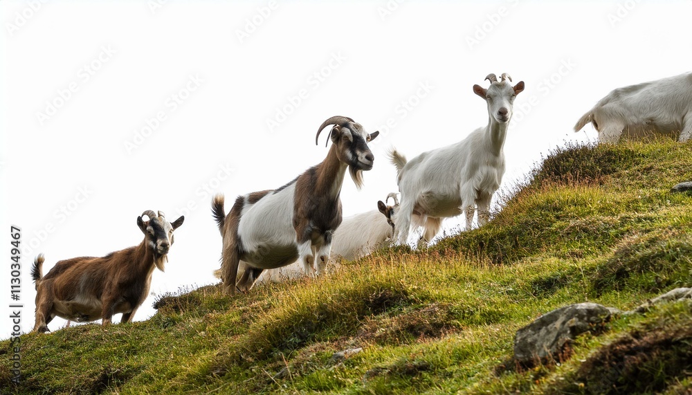 Fototapeta premium goat on the mountain 