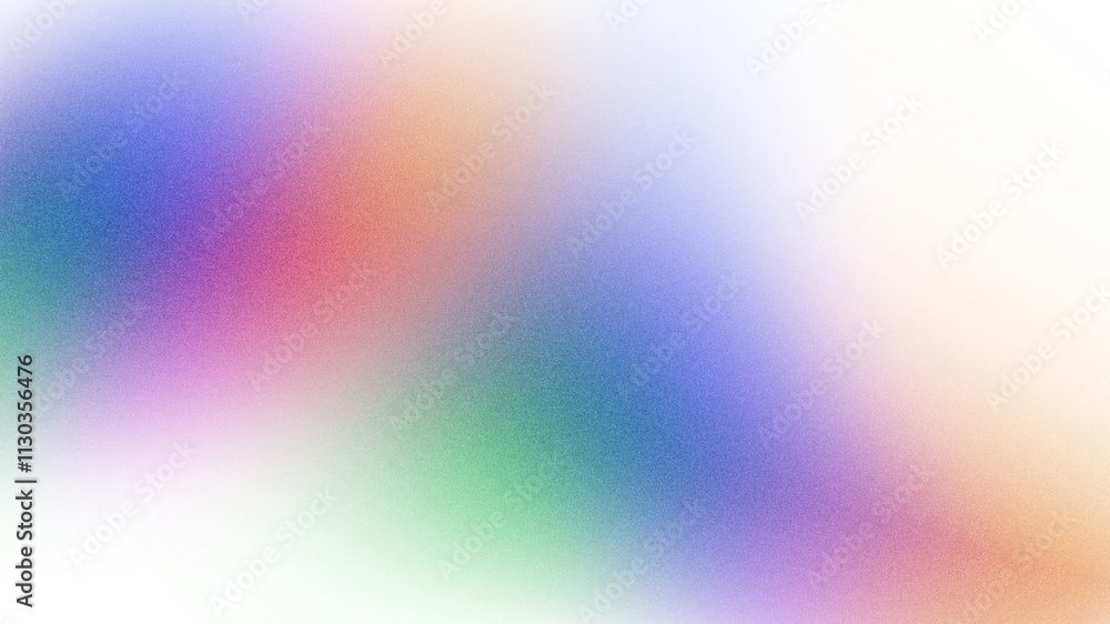 Obraz premium Vibrant grainy gradient shape transparent background, abstract green blue orange color gradient shape, transparent backdrop noise texture dark banner header poster design, copy space 