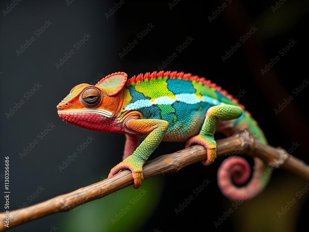 Obraz premium chameleon on a branch