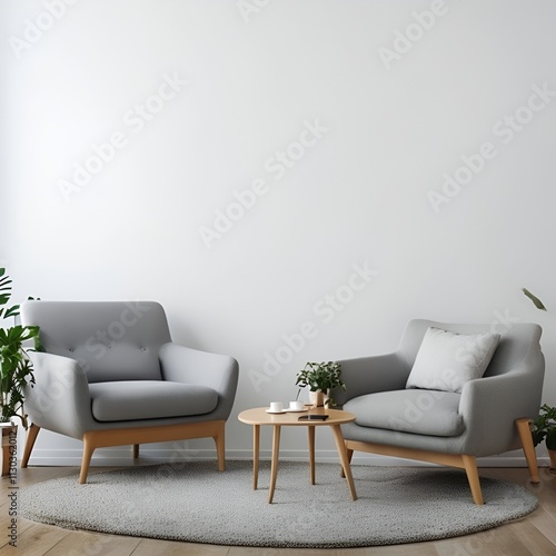 modern living room with sofa