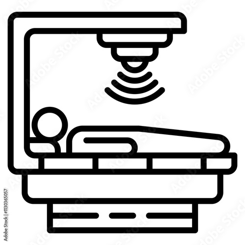 radiation therapy single icon
