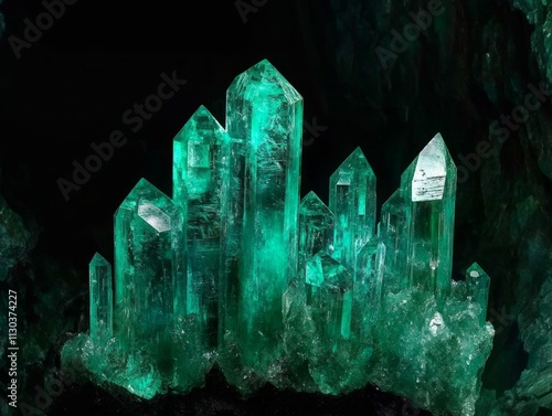 Natural Emerald Crystal Glow photo