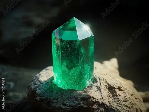Ethereal green crystal