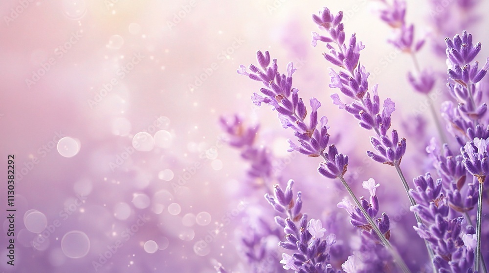 Fototapeta premium Soft Minimalistic Abstract Lavender Design with Gentle Tones