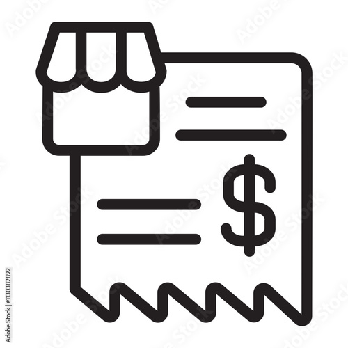 Invoice line icon