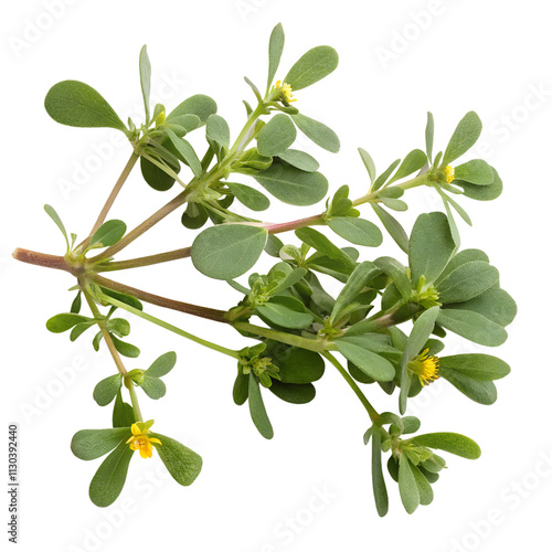 Wallpaper Mural top view of Purslane isolated on a transparent background Torontodigital.ca